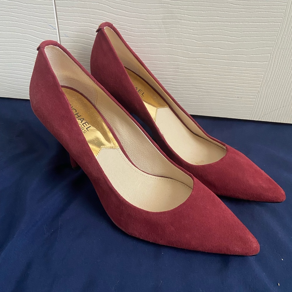 Michel kors suede heels